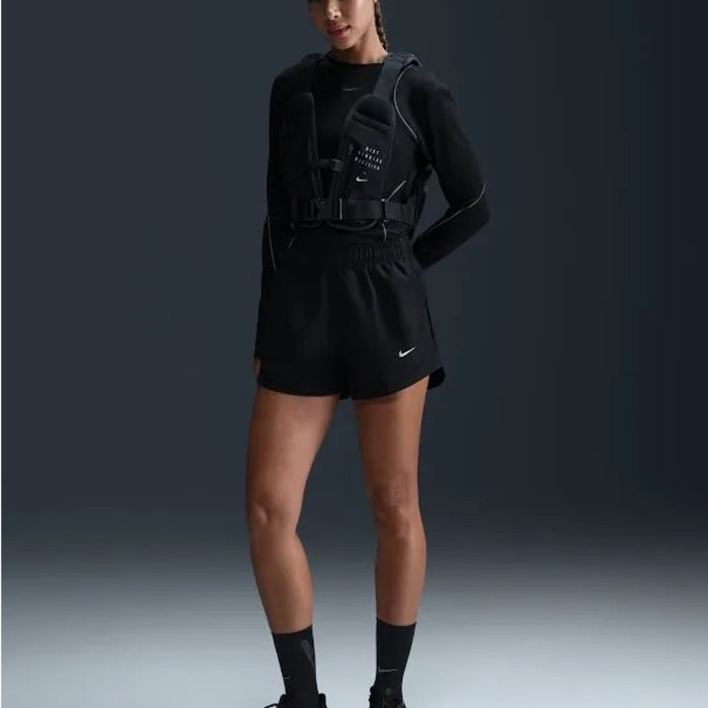 Nike Black Dry-fit Training Shorts with Swoosh